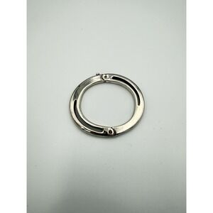 Vintage 90's Ralph Lauren Modernist Bracelet Polished Silver Plate Signed